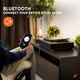 Platenspeler Bluetooth - Fenton RP161 - Retro platenspeler met speakers ingebouwd - Auto stop - 50W — thumbnail 2