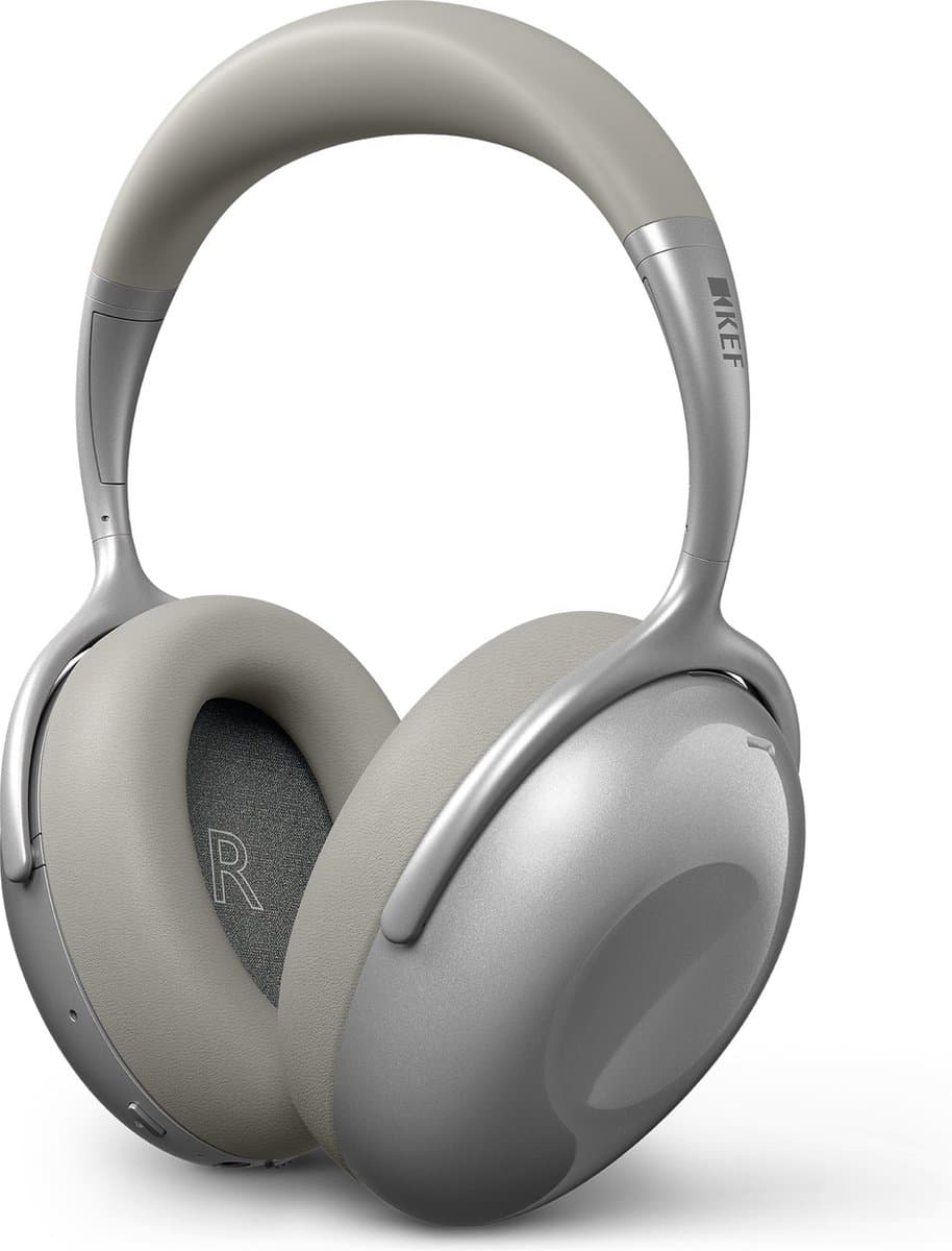 Kef - Mu7 Draadloze hoofdtelefoons met Smart Active Noise Cancellation - zilver — afbeelding 1