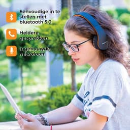 PowerLocus P1 Bluetooth Koptelefoon – Draadloos – Over Ear – Met Microfoon – Inklapbaar - incl. Hoes – Oranje — thumbnail 13
