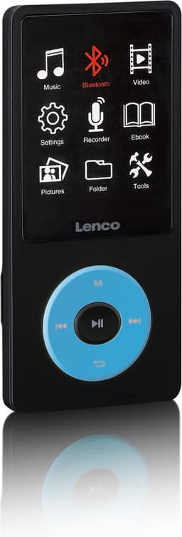 Lenco Xemio-860BU - MP3/MP4 speler met Bluetooth en 8GB intern geheugen - Blauw — thumbnail 2