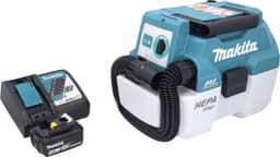 Makita DVC 750 LRM1 accustofzuiger LXT 18 V 67 mbar 7,5 l borstelloos + 1x accu 4,0 Ah + oplader — thumbnail 5