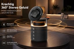 HOB SoundCharge PRO - 5-in-1 Speaker - Powerbank - Telefoonhouder - Snel Lader Telefoon Airpods Smartwatch - Nachtlamp Laadstation — thumbnail 3
