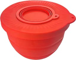 Spatbescherming Mixer - Keukenmachine Deksel - Morsvrij Mixen - 4-in-1 Lekvrij Ontwerp - 4.2-4.7 Liter - Rood — thumbnail 1