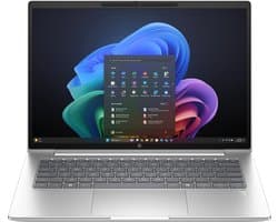 HP ProBook 4 G1q Next Gen AI PC Copilot+ PC Snapdragon X1-26-100 Laptop 35,6 cm (14") WUXGA 16 GB LPDDR5x-SDRAM 512 GB SSD Wi-Fi 6E (802.11ax) Windows 11 Pro Zilver