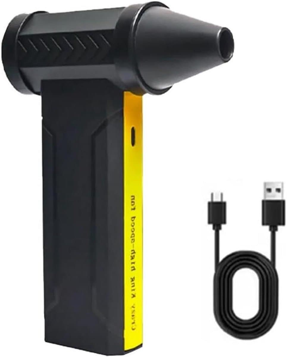 Mini Turbo Ventilator - Jet Fan - Stof Verwijderen - Borstelloze Motor - 10000mAh Batterij - Zwart — afbeelding 1