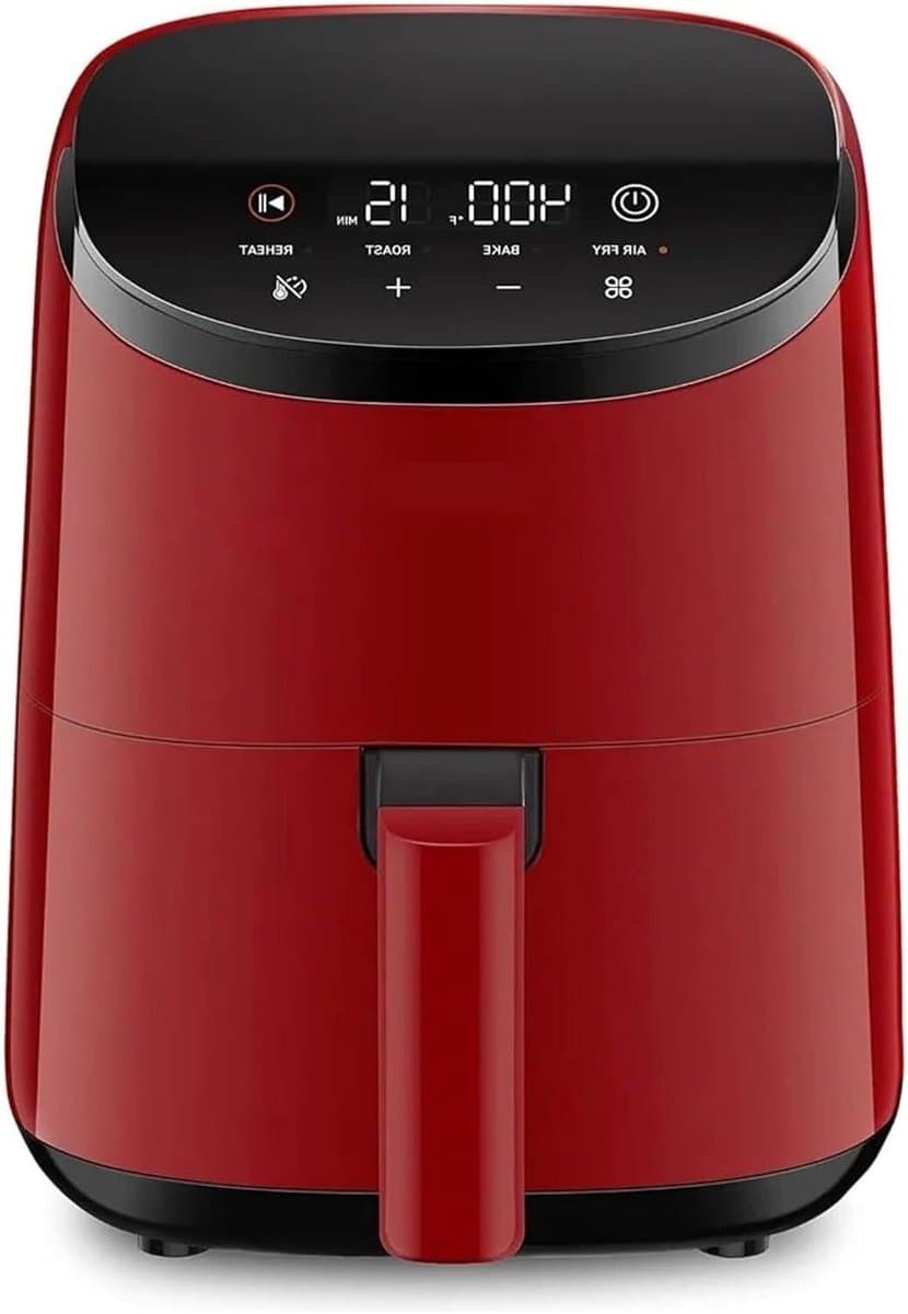 Mini Airfryer Oven - Kleine Frituurpan - Gezond Koken - Ruimtebesparend Ontwerp - 2.1 Liter - Rood — afbeelding 1