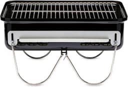 Houtskoolbarbecue | Draagbare Barbecue | Camping Barbecue Met Deksel En Tafelblad | Een Met Porselein Geëmailleerde Schaal | Klein En Licht | Outdoor Oven - Zwart (1131004) — thumbnail 5
