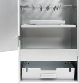 vidaXL - BBQ-rookoven - met - tafel - gegalvaniseerd - staal — thumbnail 2