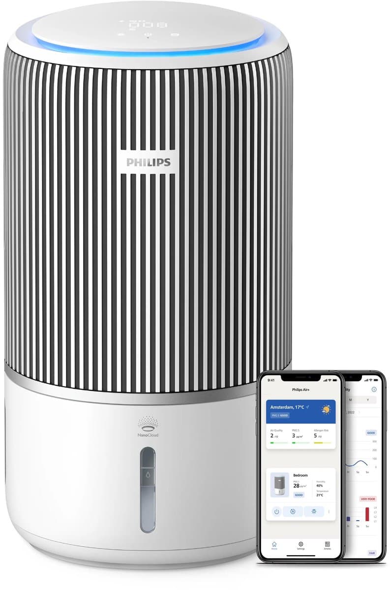 PureProtect Water 3400-serie Slimme 2-in-1 luchtzuiveraar en bevochtiger AC3420/10 — afbeelding 1