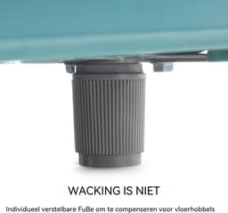 Retro koelkast - Dubbeldeurs koelkast - Koel-vriescombinatie - Vrijstaand - 72L - 39dB - LED licht - Keuken - 91 cm - Koelen - Cyaan — thumbnail 3