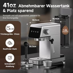 Koffiemachine met Bonen Volautomaat - Koffiezetapparaat - Koffiemachine - Espressomachine — thumbnail 4