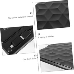 Externe Schijf - Dvd Brander - Data Opslag - Dubbele USB-C Poort - Slank Ontwerp - Zwart — thumbnail 5