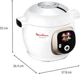 Intelligente Multikoker - Snelkookpan - Sneller Koken - 180 Recepten - 6 Liter - Wit — thumbnail 3