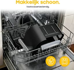 AIMASON ADS5353A Vertical Dual Zone Airfryer - 10L XXL Digitale Heteluchtfriteuse met 2 onafhankelijke manden - 2700W Snelle verwarming - 6 programma's - 30-230°C - Ruimtebesparend ontwerp - Receptenbook — thumbnail 3