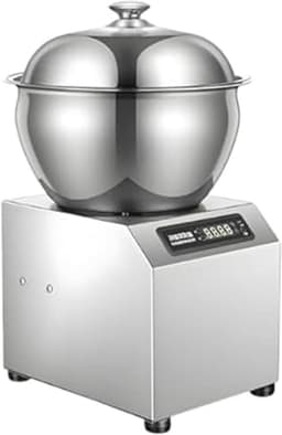 Elektrische Deegmixer - Keukenmixer Broodmixer - Deeg Kneden - Constante Temperatuur Verwarming - 5L Kom - Zilver — thumbnail 1