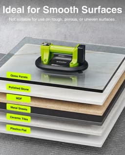 Accu Zuignap - Vacuüm Lifter - Tegels Plaatsen - Automatische Hechting - 25 cm - Groen — thumbnail 3
