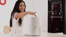 Airfryer Zonder Olie - Heteluchtfriteuse Multifunctioneel - Gezond Koken - Dubbele Cyclone Technologie - 6 Liter - Wit — thumbnail 5