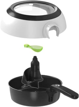 Heteluchtfriteuse - Airfryer Frituur - Gezond Koken - Slimme Technologie - 1.2 kg - Wit — thumbnail 3