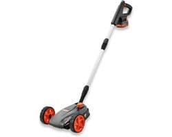 KAD® Grasmaaier Accu - Grasmaaier Elektrisch - Accu Grasmaaier – Inclusief Accu & Lader – Grijs/Oranje/Zwart - 55cm x 40cm x 20cm