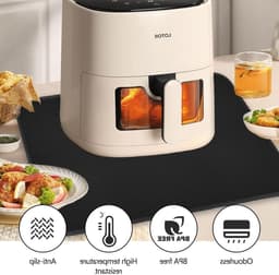 Hittebestendige silicone mat voor airfryer 60 x 80 cm, brandveilig, antislip en waterdicht, ideaal voor oven en keukenoppervlak — thumbnail 5