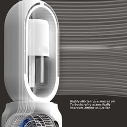 Smoakez - Bladloze Ventilator - Stille Werking - Snelle Koeling voor Thuiskantoor - Vleugelloos Design - Bevochtiger - Veilig en Makkelijk te Reini... — thumbnail 4