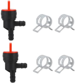 Tweedelige 90 graden brandstofafsluitklep, geschikt voor Briggs & Stratton 698181 494539 697944 — thumbnail 1