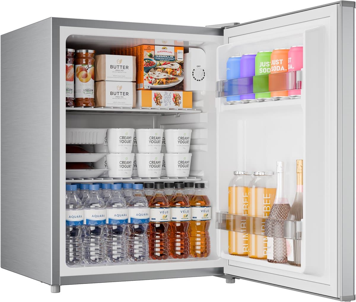 Heinrich's HKB 4388 Mini Koelkast - Barkoelkast - 58 liter - Inox — afbeelding 1