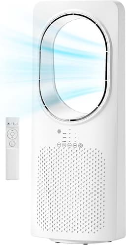 Torenventilator - Staande Ventilator - Ruimte Koelen - Fluisterstil Slaapmodus - 62 cm Hoog - Wit — thumbnail 1