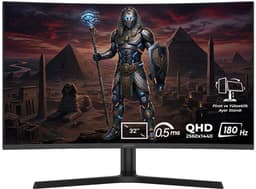 GameRaider HORUS GR32QC18V 32 inch 180Hz 0.5ms 2K QHD Adaptive Sync VA Gebogen Pivot Gaming Monitor — thumbnail 1