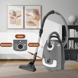 DYNA® Karcher - Karcher Stofzuiger - Bouwstofzuiger - Festool Stofzuiger - Bouwstofzuiger Zonder Zak - Grijs - 33cm x 31cm x 53cm — thumbnail 2