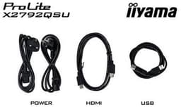iiyama ProLite X2792QSU-B1 - 27 inch - QHD - IPS - USB-Hub (2x) - Energy label B — thumbnail 5