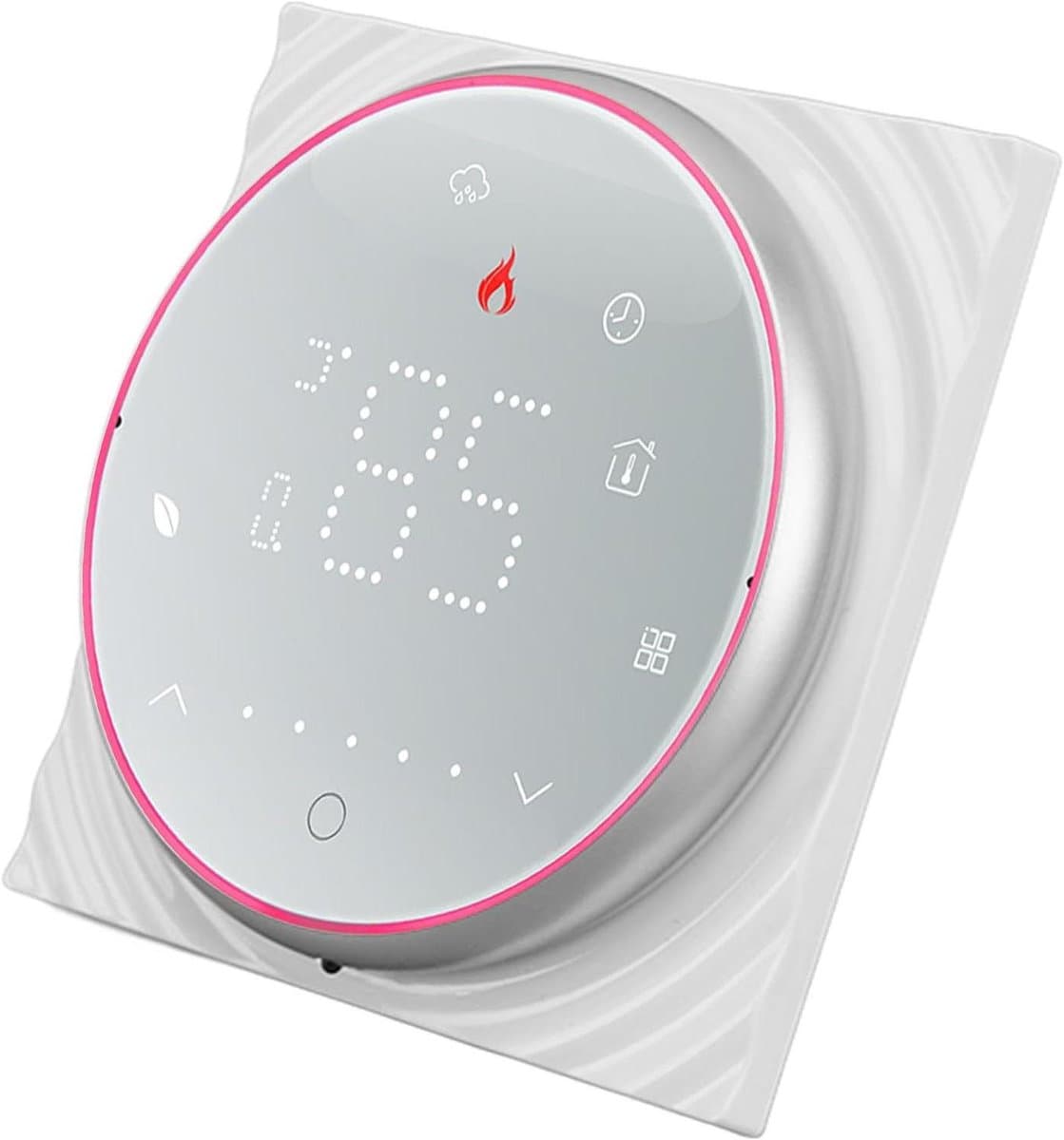 Slimme thermostaat - Verwarmingsregelaar - Energie besparen - Programmeerbaar schema - ±1℃ tolerantie - Wit — afbeelding 1