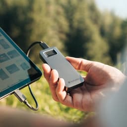 Externe SSD - Draagbare Opslag - Veilige Data Opslag - Vingerafdruk Beveiliging - 512 GB - Grijs — thumbnail 2