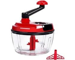 Handmatige Hakker - Groente Mixer - Maaltijden Voorbereiden - Multifunctioneel Ontwerp - 18.5 x 18.5 cm - Grijs