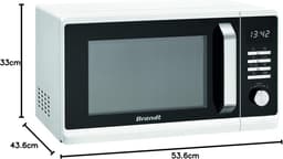 Magnetron - Oven - Snel opwarmen - Automatisch ontdooien - 23 liter - Wit en Zwart — thumbnail 2