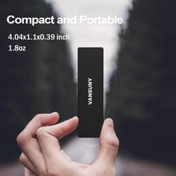 Externe SSD - Draagbare Harde Schijf - Snelle Data Overdracht - Metaal Omhulde Robuustheid - 500 GB - Zilver — thumbnail 5