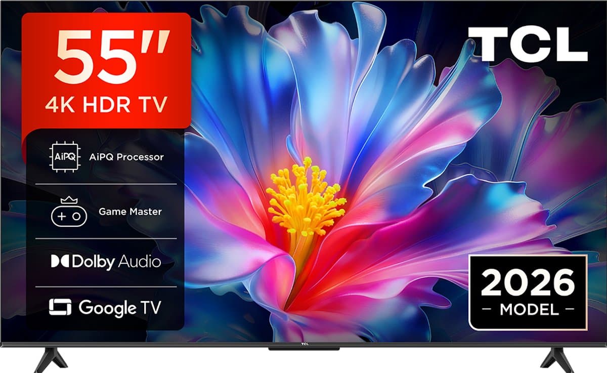 TCL 55P6L HVA 4K Ultra HD Smart TV led-tv — afbeelding 1
