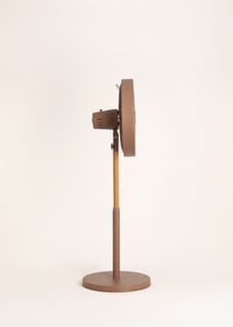 CREATE - Retro stijl 50 W draaiende staande ventilator - Mokka - AIR STAND WOOD — thumbnail 2
