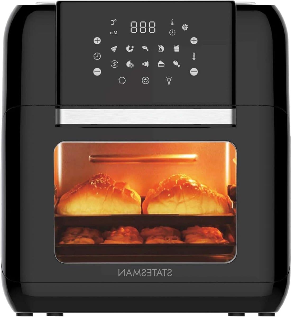 Digitale Airfryer Oven - Heteluchtoven Airfryer - Gezond Koken - 360° Hete Luchtcirculatie - 11 Liter - Zwart — afbeelding 1