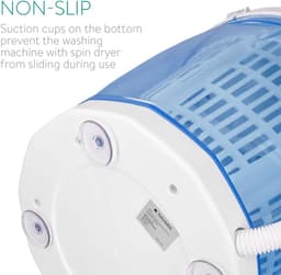 Mini Wasmachine met Centrifuge - Voor Kleine Wasgoed - Meerdere Programma's - huishoudelijk — thumbnail 4