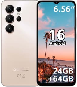 DOOGEE Note 56X Smartphone - 24 GB RAM - 64 GB ROM - 6,56 inch - 6150 mAh - Android 16 - Dual SIM 4G - GPS - Goud — thumbnail 1