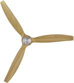 Plafondventilator Akmani RVS - Teak Ø 142cm - Fluisterstil — thumbnail 2