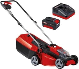 Accu Grasmaaier - Draadloze Grasmaaier - Gazon Onderhouden - Borstelloze Motor - 30 cm Maaibreedte - Zwart — thumbnail 1