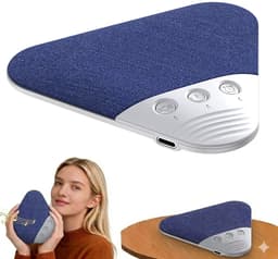 Slaapkussen met luidspreker, Bluetooth-luidspreker onder het kussen, timer Geschikt voor witte ruis, voor voor zijslapers, volwassenen en kinderen (blauw). — thumbnail 1