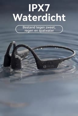 Sanag Open-Ear headphone - Sport Koptelefoon – IPX7 Waterdicht - Air Conduction 2.0 - 9 uur Batterij - Bluetooth 5.3 - Magnetisch Opladen - Titanium Frame - Blauw — thumbnail 3