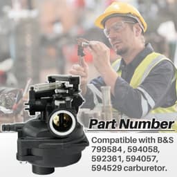 Carburateur Kit - Motor Onderdelen - Grasmaaier Onderhoud - Inclusief Bougie - 8x10x8 cm — thumbnail 3