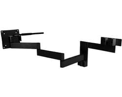 TV Wandhouder - Televisie Beugel - Camper TV Ophangen - 4 Draaipunten - 573 mm Uitschuifbaar - Zwart