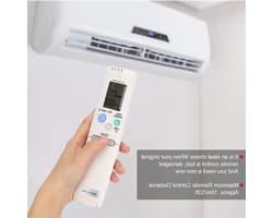 Vervangende afstandsbediening voor airconditioning, geschikt voor Sanyo RCS-4MVPS4EX, met batterijcompartiment voor 2 x AAA-batterijen (niet inbegrepen)