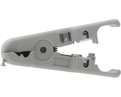 Multifunctionele Netwerkkabel Stripper en Draadstriptool, Verstelbaar Mes voor Ronde/Platte Draad, UTP STP Draadknipper voor DIY en Professioneel Gebruik