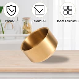 Papierclip Houder en Opbergdoos in Goud, RVS Bowl voor Kantoorbenodigdheden en Kleine Onderdelen, Ideaal voor Bureauorganisatie — thumbnail 3
